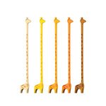 Giraffe Stir Sticks (Set of 5) by TrueZoo