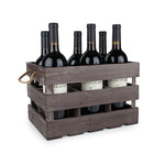 Rustic Farmhouse™ Wooden 6 Bottle Crate by Twine
