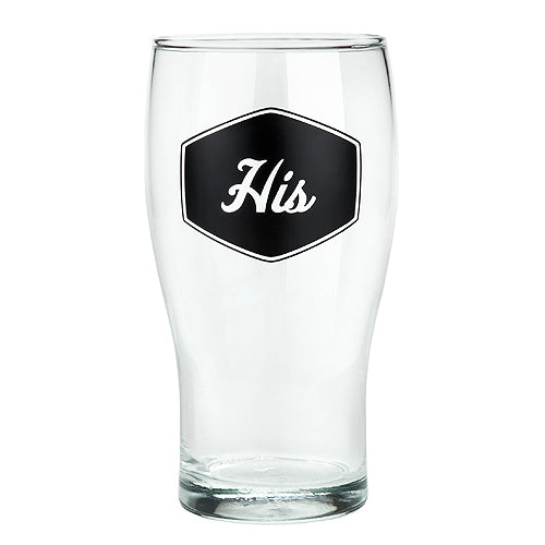 His Pub Glass by True