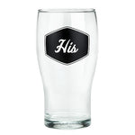 His Pub Glass by True