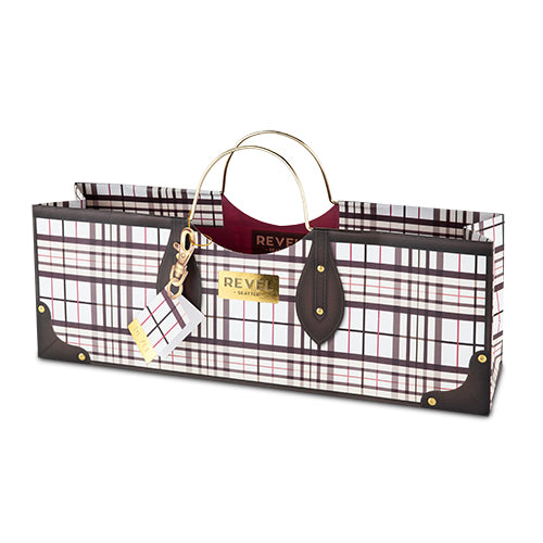 Plaid Wine Purse Bag