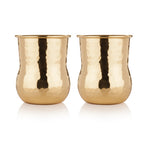 Belmont™ Hammered Brass Shot Glasses by Viski