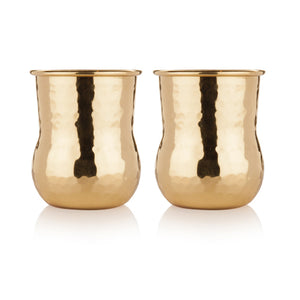 Belmont™ Hammered Brass Shot Glasses by Viski