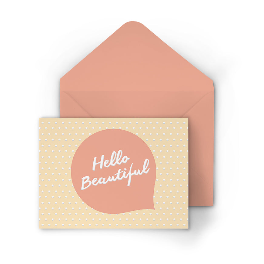 Marketplace: Hello Beautiful  Greeting Card