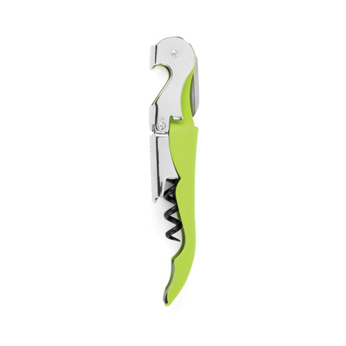 Truetap™ Soft Touch Green Double Hinged Corkscrew by True