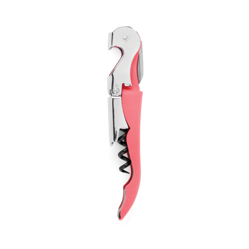 Truetap™ Soft Touch Pink Double Hinged Corkscrew by True
