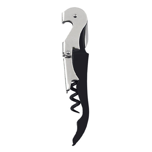 Truetap™ Soft Touch Black Double Hinged Corkscrew by True
