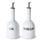 Carafe Ceramic Oil and Vinegar Pourer Set by True