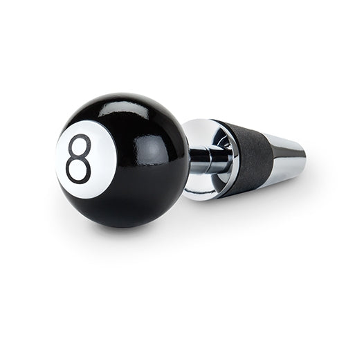 Billiard Eight Ball Bottle Stopper by True