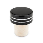 Black Metallic Bottle Stoppers by True