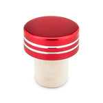 Red Metallic Bottle Stoppers by True