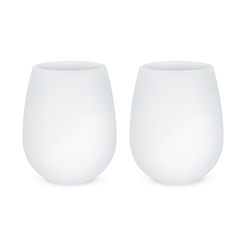 Squeeze Set of 2 Flexible Silicone Wine Cups by True