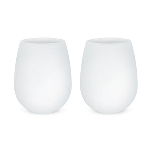 Squeeze Set of 2 Flexible Silicone Wine Cups by True