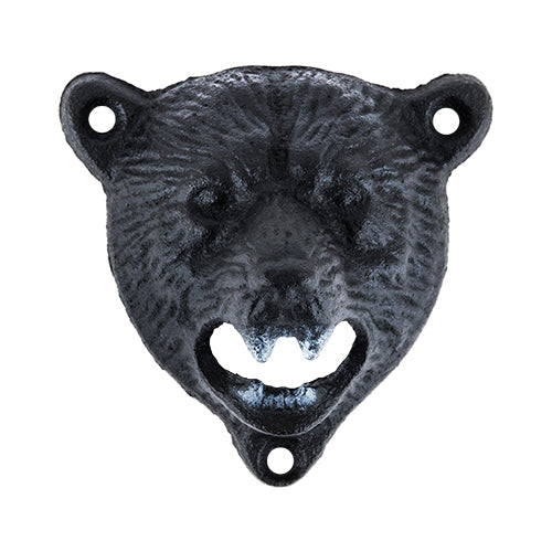 Wall Mounted Bear Cast Iron Bottle Opener by Foster and Rye