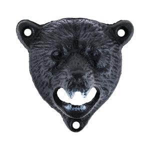 Wall Mounted Bear Cast Iron Bottle Opener by Foster and Rye