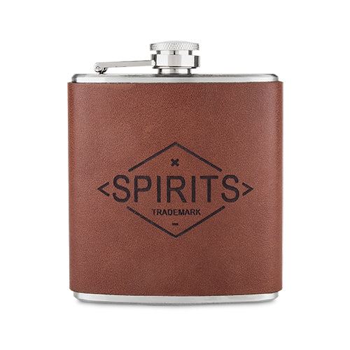 Genuine Leather Flask by Foster and Rye