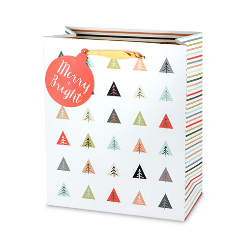 Modern Christmas Trees Gift Bag