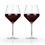 Raye Crystal Burgundy Glasses (Set of 2)by Viski