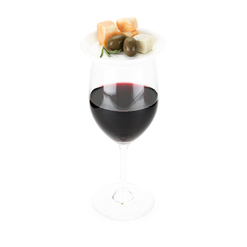 Country Cottage™: Ceramic Wine Glass Topper Plates