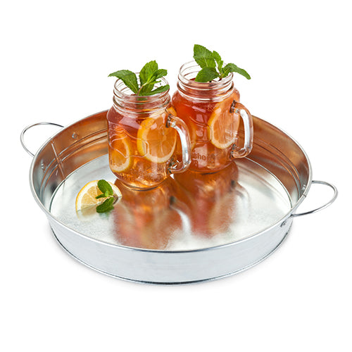 Country Home™ Galvanized Metal Serving Tray by Twine