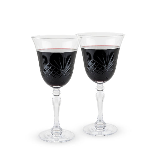 Chateau - Faceted Crystal Goblet by Twine