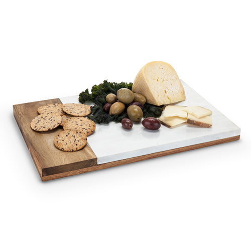 Country Cottage: Marble & Wood Cheese Board