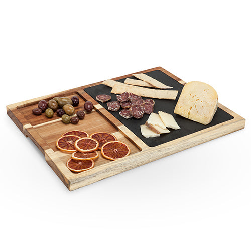 Rustic Farmhouse™ Slate and Wood Appetizer Board by Twine