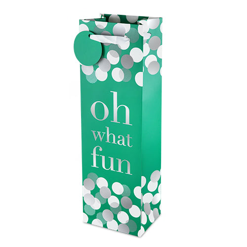 Oh What Fun Single-Bottle Wine Bag by Cakewalk