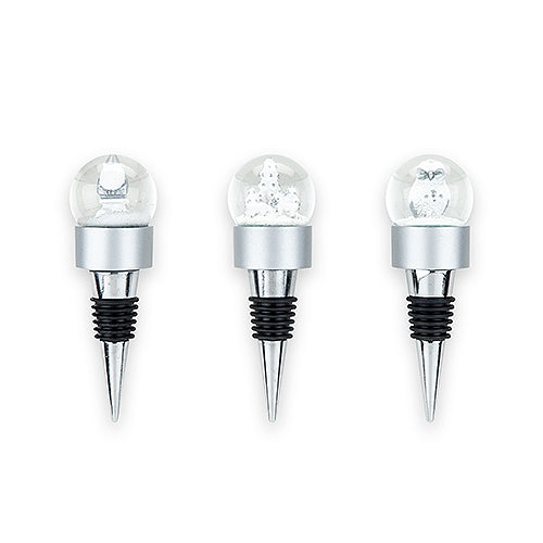 Flurry Assorted Snowglobe Bottle Stoppers by True