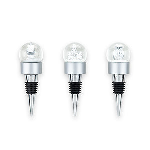 Flurry Assorted Snowglobe Bottle Stoppers by True
