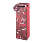 Assorted Woodland Pattern Wine Bag