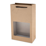 Kraft 2-Bottle Window Bag by Cakewalk