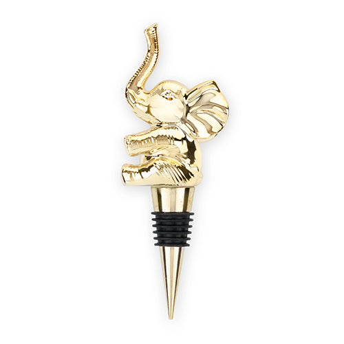 Ellie Golden Elephant Bottle Stopper by Blush
