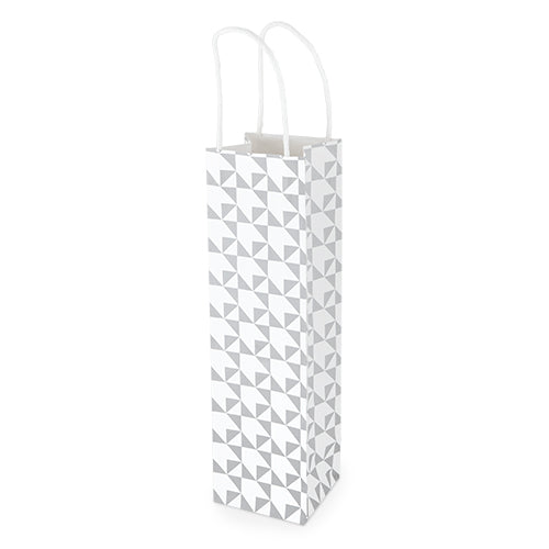 White Kraft Hound's-tooth 750ml Bottle Bag By Cakewalk