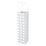White Kraft Hound's-tooth 750ml Bottle Bag By Cakewalk