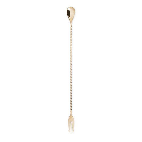 Belmont™ Gold Trident Barspoon by Viski