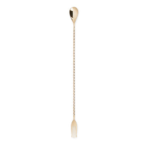 Belmont™ Gold Trident Barspoon by Viski