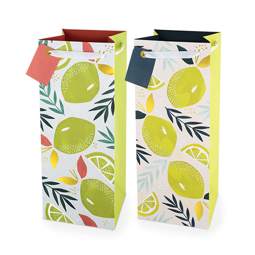 Assorted Lemon & Lime 1.5L Bottle Bag By Cakewalk