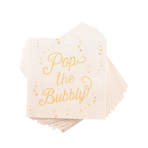 Pop The Bubbly Napkin by Cakewalk