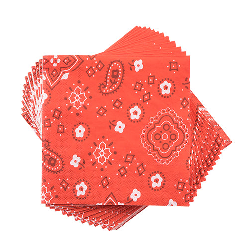 Red Paisley Napkin by Cakewalk
