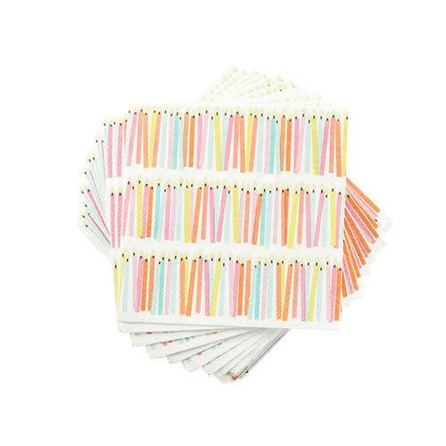 Birthday Candle Napkin by Cakewalk
