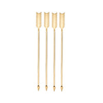 Chateau™: Golden Arrow Stainless Steel Stir Sticks by Twine