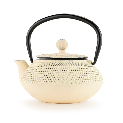 Miko Ivory Cast Iron Teapot by Pinky Up
