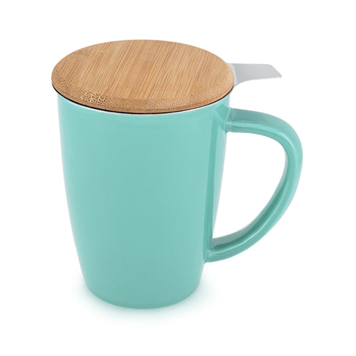 Bailey™ Blue Ceramic Tea Mug & Infuser by Pinky Up®