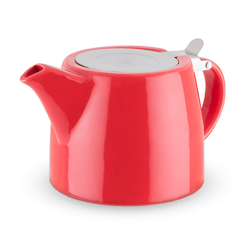 Harper Red Ceramic Teapot & Infuser by Pinky Up