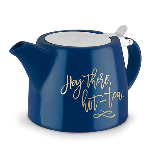 Harper Hey There, Hot-Tea Ceramic Teapot & Infuser by Pinky