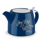 Harper Hey There, Hot-Tea Ceramic Teapot & Infuser by Pinky