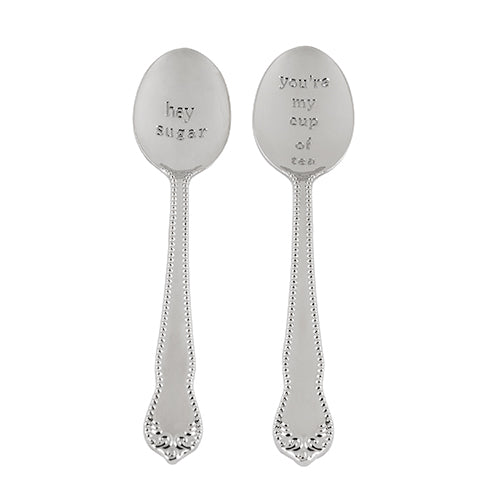 Hey Sugar Tea Spoons (Set of 2) by Pinky U