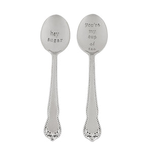 Hey Sugar Tea Spoons (Set of 2) by Pinky U