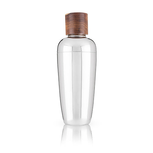 Admiral:Wood & Stainless Steel Cocktail Shaker (VISKI)